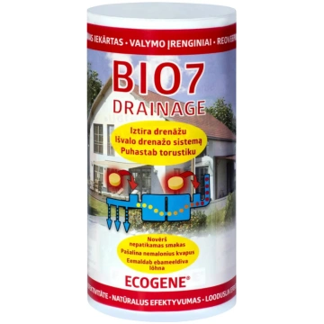 Bakterija septiķiem Bio7 DRAIN drenāžas laukam Sot