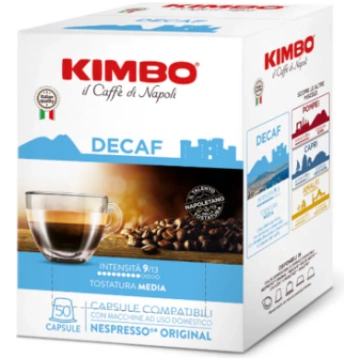 Kimbo 50 Capsule compatibili Nespresso Decaffeinat