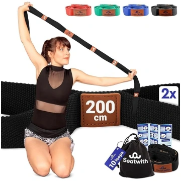 Jogas siksna ar 10 cilpām | Jogas lente 200 x 4 cm