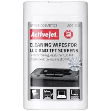 Activejet AOC-302 LCD matrix wipes 100 pcs. ACJ