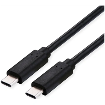 Cable USB4Gen3x2, TypeC M/M, 100W, black, 0.8m, Ro
