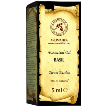 Dabīga bazilika ēteriskā eļļa Aromatika, 5 ml