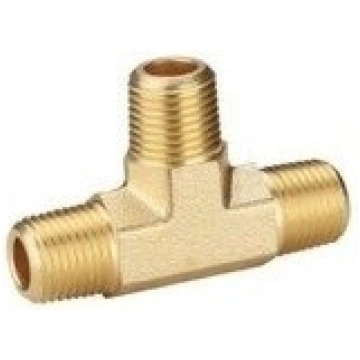 T-type connector M. Ext. thread 1/4" x M. Ext. thr