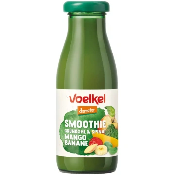 Mango, banānu, lapu kāpostu un spinātu smūtijs, bi