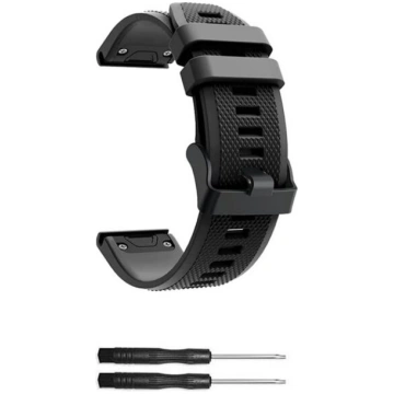 Fitnesa aproce Siksniņa Garmin Fenix 5 melnā krāsā