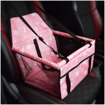 Sēdeklis sunim automašīnai 40x30x40 cm Pink