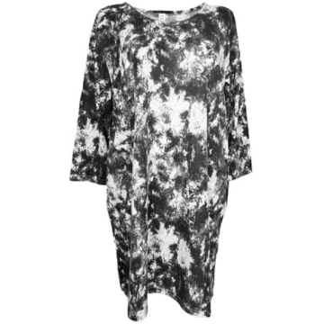 Tunika sievietēm Kinga, balta /pelēka, XXXXL