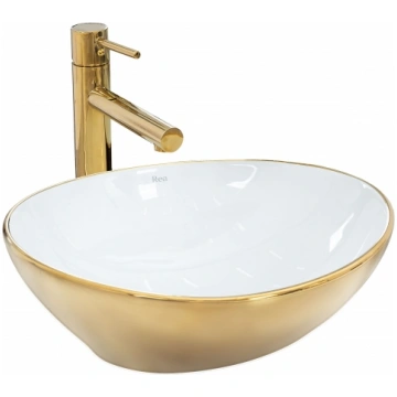 Rea Sanitary Umywalka nablatowa Rea Sofia Gold / W
