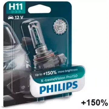 Halogēna spuldze PHILIPS X-tremeVision Pro150 H11 