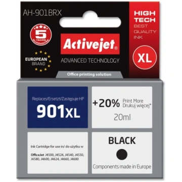 Activejet AH-901BRX Ink (replacement for HP 901XL 
