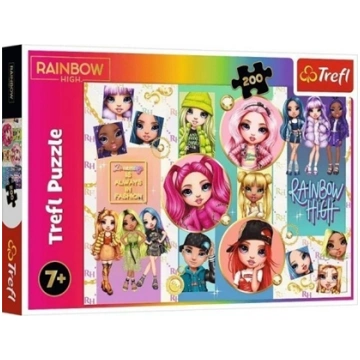 Trefl Puzzle 200 Przyja Rainbow High TREFL 501124