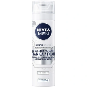 Skūšanās putas Nivea Sensitive Recovery, 200 ml