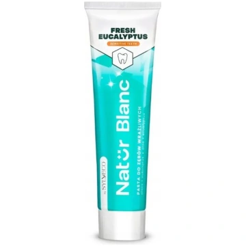Sylveco Natur Blanc pasta jutīgai zobiem svaigs ei