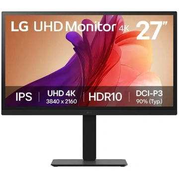 27" Monitors LG 27BA45U-B IPS 4K UHD 3840×2160, 10