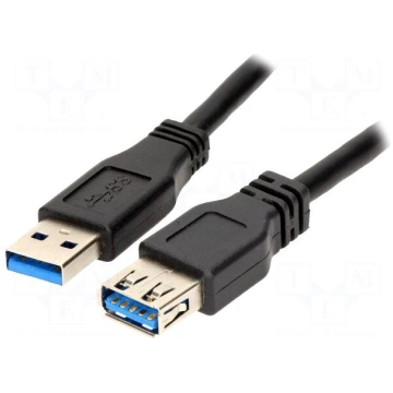 Cable | USB 3.0 | USB A socket,USB A plug | nickel