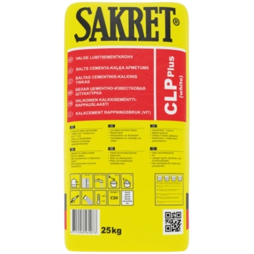 SAKRET CLP, Kaļķa-cementa apmetums pelēks CS III, 