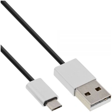 Kabel USB InLine USB A - Micro USB (M/M) Czarny 2m