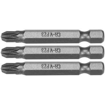 SCREWDRIVER BITS 1/4 50MM PZ3 3 PCS 65477 STHOR