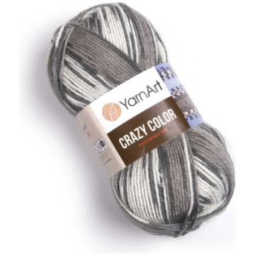 Adīšanas dzija YarnArt Crazy Color 100 g, 260 metr