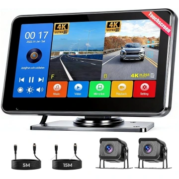 Hikity 9-32 V digitālā atpakaļgaitas kamera x 2 mo