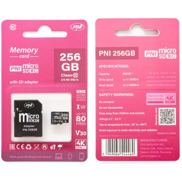 Atmiņas karte telefonam MicroSDXC 256GB atmiņas ka