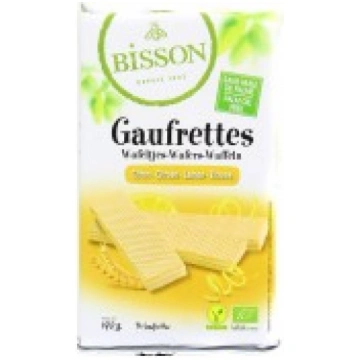 Vafeles ar citronu pildījumu BIO 190g BISSON