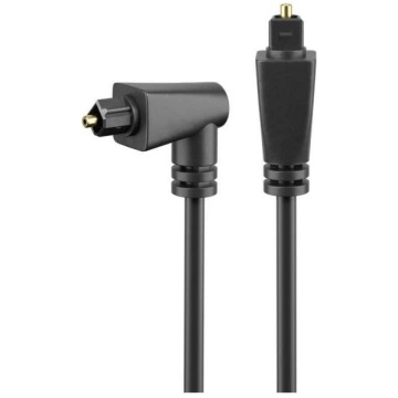Goobay Digital angled audio cable (optical) Black 