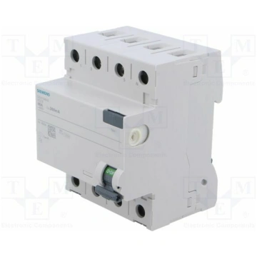 RCD breaker; Inom: 40A; Ires: 300mA; Poles: 3+N; 2