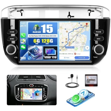 CAMECHO 6G+128G 8 Core Android 15 Autoradio für FI