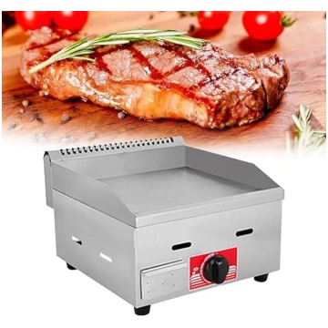 Komerciāla nerūsējošā tērauda gāzes grilēšanas pan