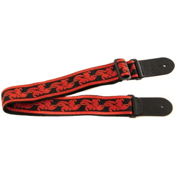 Guitar Straps Signature Nylon Ruby Red/Black Guita