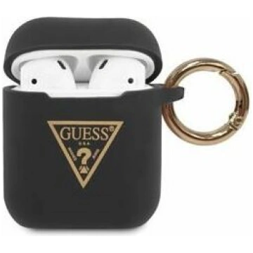 Maciņš austiņām Guess - AirPods Guess Triangle Sil