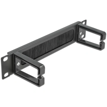Delock 10″ Cable Management Brush Strip with 2 hoo