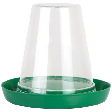 Caurspīdīga cāļu dzirdne 600ml, zaļa