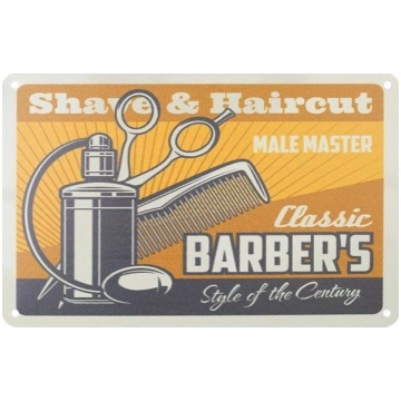 Activeshop Tablica ozdobna barber B001 135211 (590