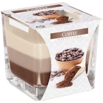 Svece aromātiskā stikla traukā Coffee Bispol snk80
