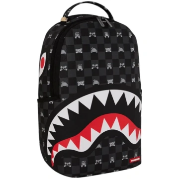 Sprayground Grey Peeking Character Check Zaino - T