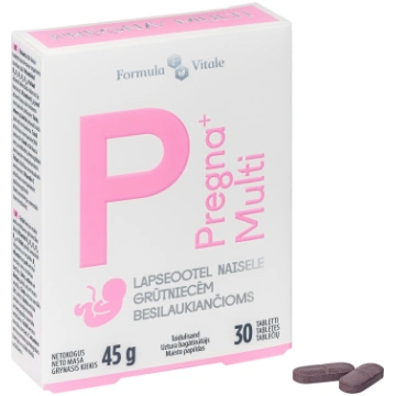 FORMULA VITALE Pregna+ Multi tabletes, 30 gab. INT