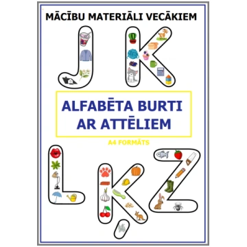 ALFABĒTA BURTI AR ATTĒLIEM RUNĀJOŠAI SIENAI. - Māc
