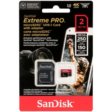 SanDisk microSDXC 2TB Extreme Pro A2 C10 V30 UHS-I