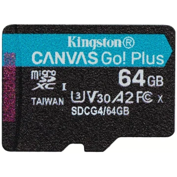 Kingston microSDXC Canvas Go! Plus Gen4 Atmiņas ka
