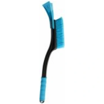 BESK Snow scraper with brush 54.5x11cm black/ blue