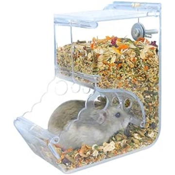 Andiker Automatic Hamster Feeder 400ml Transparent