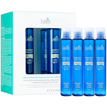 LADOR Perfect Hair Fill-Up matu ampulas - 4 x 13ml