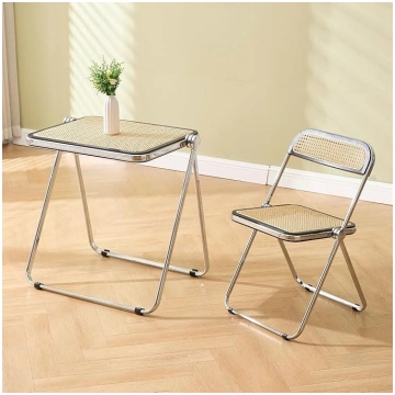 chairus Dining Set Folding Rattan Folding Table wi