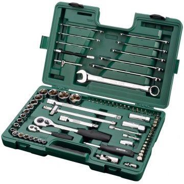 1/4" + 1/2" Dr. Socket wrench set 76pcs