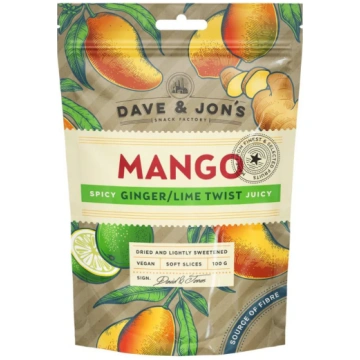DAVE & JON'S MANGO GINGER/LIME TWIST, 100g Ba