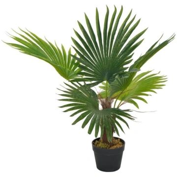vidaXL mākslīgā palma ar podiņu, 70 cm, zaļa