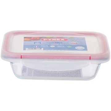 Pārtikas trauks Pyrex, 0.8 l, caurspīdīga krās