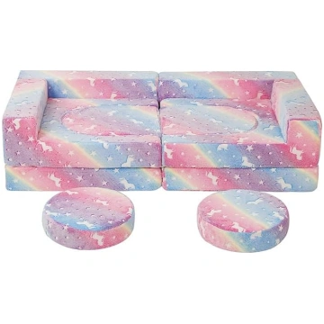 MeMoreCool Play Sofa Bed Children, Foam Soft Build